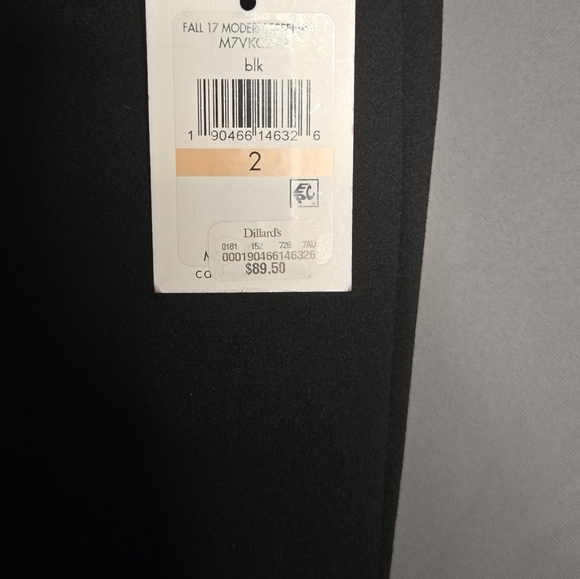 NWT Calvin Klein Black Slim Fit Ankle Pants - Size 2 - Picture 4 of 7